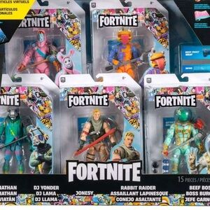 Fortnite Legendary Series 5-Pack Figure Set + Codes for 6 Virtual Items new